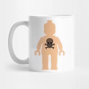 Minifig with Skull Design Mug